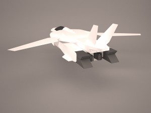 military aircraft Modelo 3D
