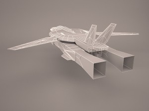 military aircraft Modelo 3D