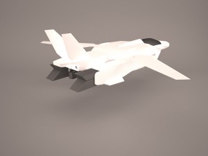 military aircraft Modelo 3D