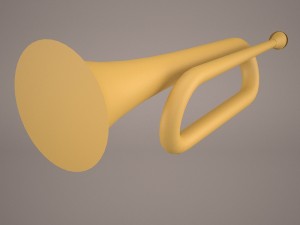 trumpet bugle 3Dモデル