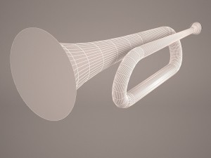 trumpet bugle 3D मॉडल