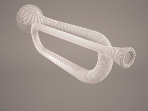 trumpet bugle 3D मॉडल