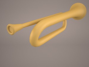 trumpet bugle 3D मॉडल