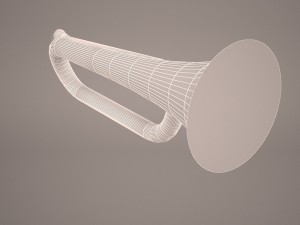 trumpet bugle 3D मॉडल