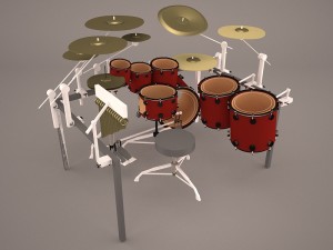 snare drum 3Dモデル