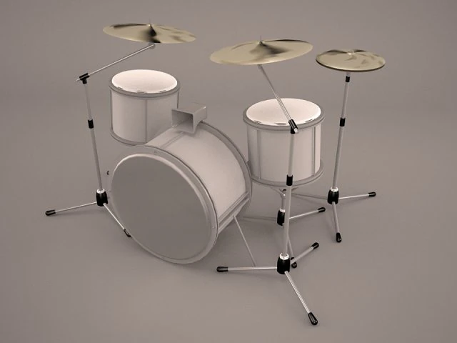snare drum 3D Model .c4d .max .obj .3ds .fbx .stl .blend 