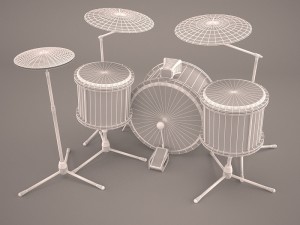 snare drum 3D मॉडल