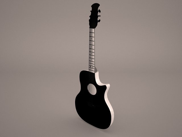 stratocaster guitar 3D Model .c4d .max .obj .3ds .fbx .stl .blend 
