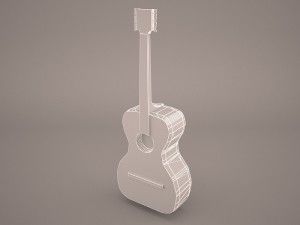 acoustic guitar 3D Model