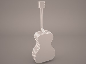 acoustic guitar 3D Model
