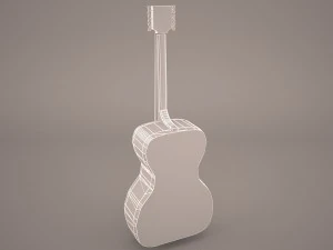 acoustic guitar 3D Model