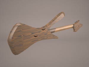 stratocaster guitar 3D Model