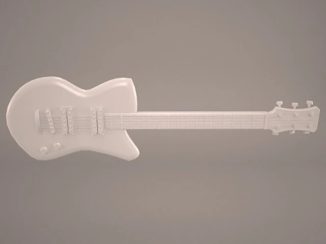 stratocaster guitar 3D Model .c4d .max .obj .3ds .fbx .stl .blend 