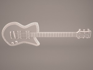 stratocaster guitar Model 3D