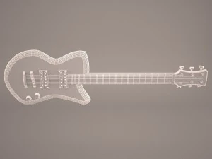 stratocaster guitar 3D Model