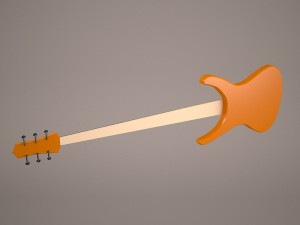 stratocaster guitar 3D 모델