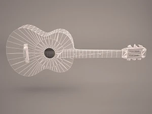 acoustic guitar 3D Model