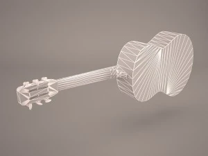 acoustic guitar 3D Model