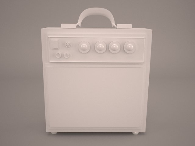 guitar amplifier Modelo 3D .c4d .max .obj .3ds .fbx .stl .blend 