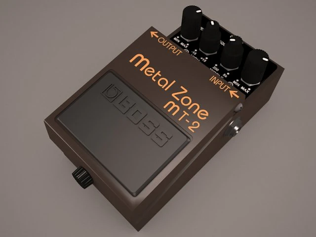 boss metal zone mt-2 effect 3D Model .c4d .max .obj .3ds .fbx .stl .blend 