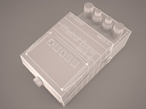 boss metal zone mt-2 effect 3D 模型