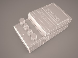 boss metal zone mt-2 effect 3D 模型