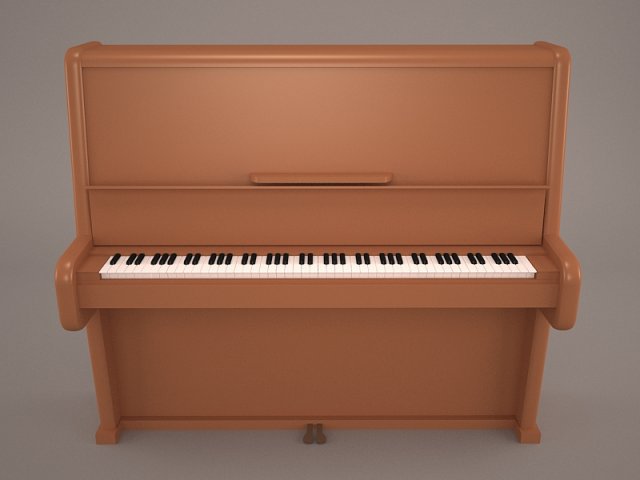 grand piano 3D 모델 .c4d .max .obj .3ds .fbx .stl .blend 