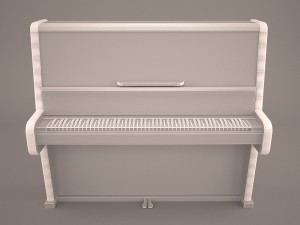 grand piano 3D 모델