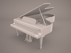 grand piano 3D Модель