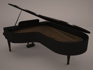 grand piano 3D Модель
