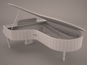 grand piano 3D Модель