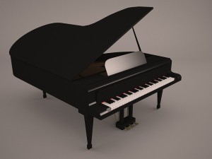 grand piano 3D Модель