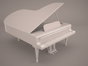 grand piano 3D Модель