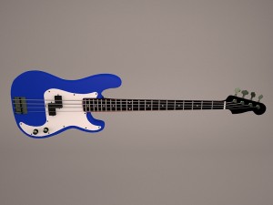 stratocaster guitar 3D Model