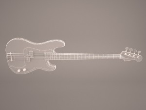 stratocaster guitar 3D 모델