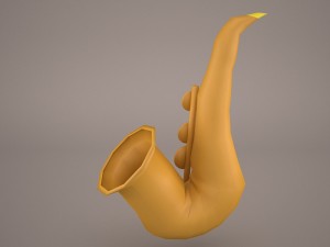 saxophone 3D 모델