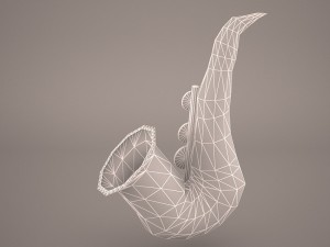 saxophone 3D 모델