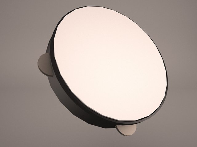 tambourine Modèle 3D .c4d .max .obj .3ds .fbx .stl .blend 