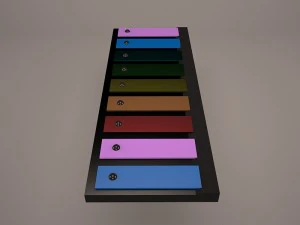 xylophone percussion musical toy 3D Model