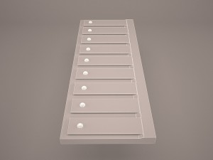 xylophone percussion musical toy 3D Model