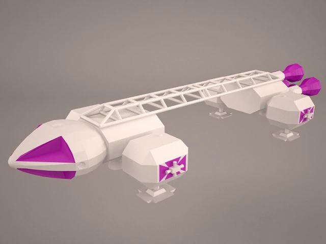 spacecraft 3D Model .c4d .max .obj .3ds .fbx .stl .blend