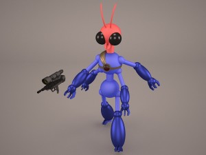 warrior ant 3D मॉडल