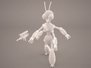 warrior ant Modello 3D