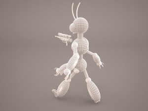 warrior ant Modello 3D