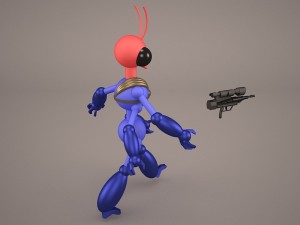 warrior ant Modello 3D