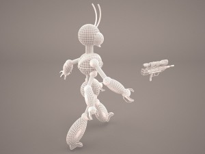 warrior ant Modello 3D