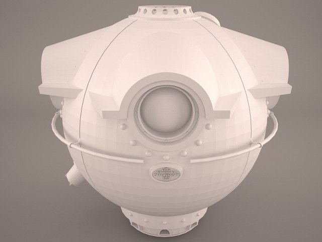 observatory 3D Model .c4d .max .obj .3ds .fbx .stl .blend 