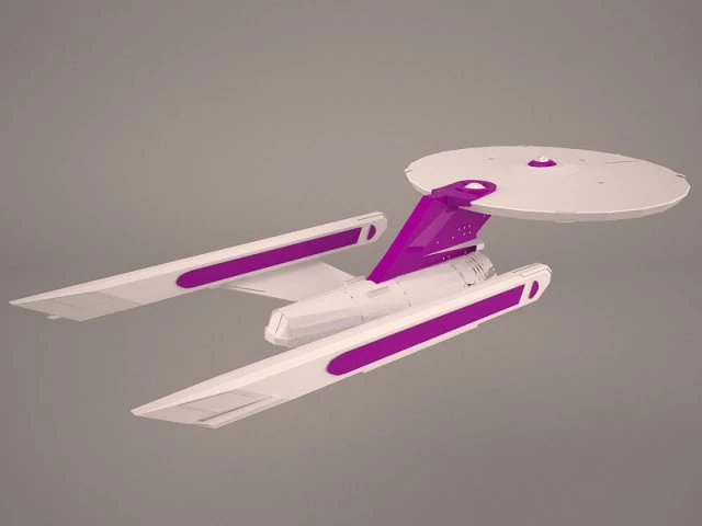 star trek enterprise 3D Model .c4d .max .obj .3ds .fbx .stl .blend 