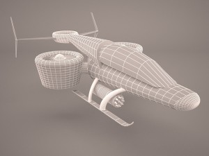 dolphin helicopter 3Dモデル