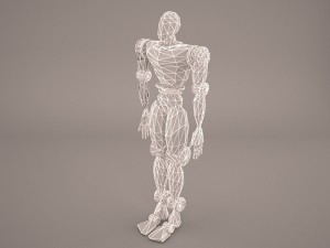 robot cop boy armored 3D Модель
